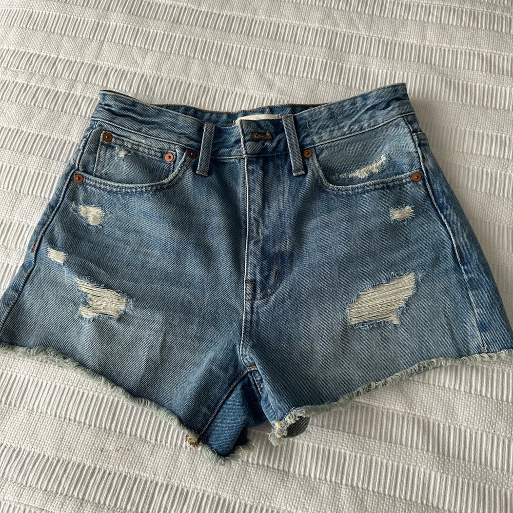 Madewell Relaxed Denim Shorts NWOT Renfield wash